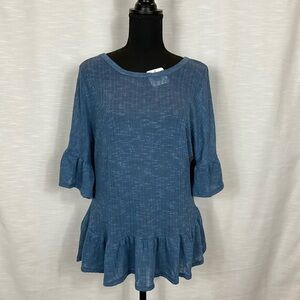 Shop Basic - Blue sweater tunic